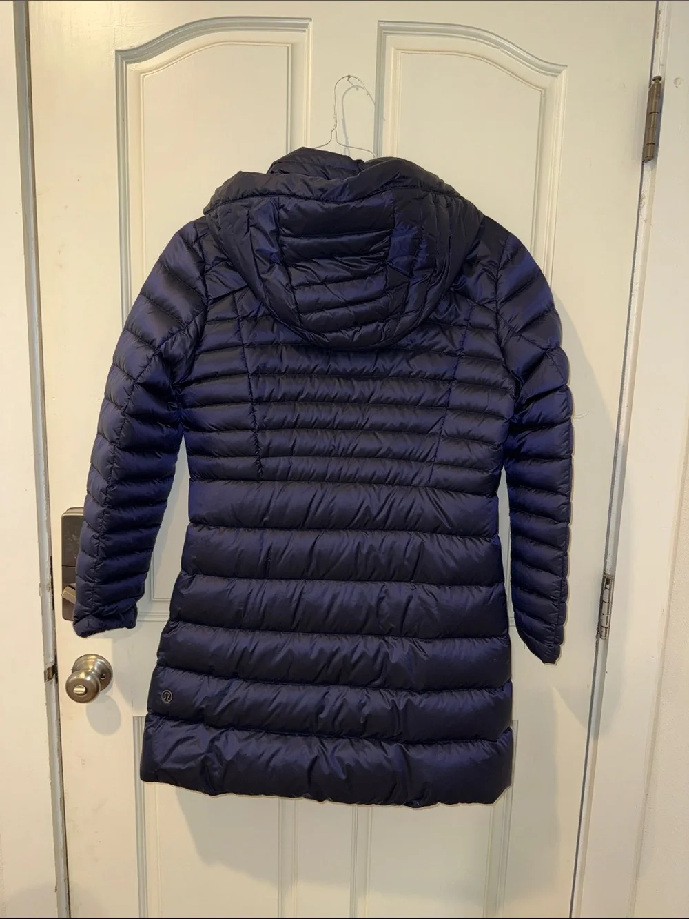 lululemon athletica Deep Purple Hooded Quilted Long Puffer